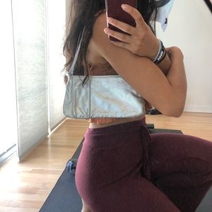 Vintage Armani Exchange Silver Shoulder Bag